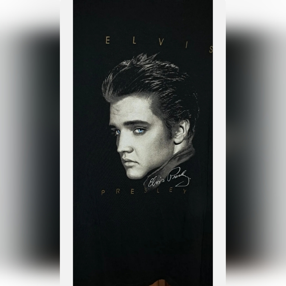 Vintage Elvis Presley Tshirt From Graceland 2xl Black